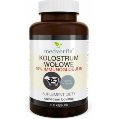 Medverita Hovädzie mäso Colostrum 400 mg 40% Imunoglobulín 100 kapsúl