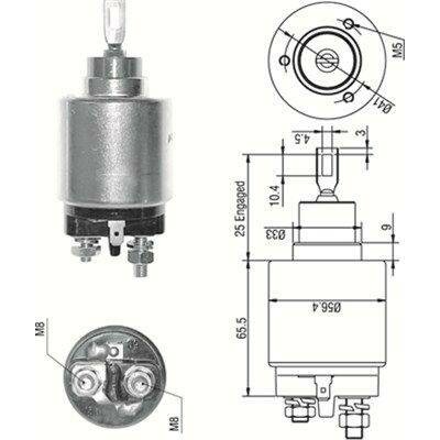 Elektromagnetický spínač, startér MAGNETI MARELLI 940113050273