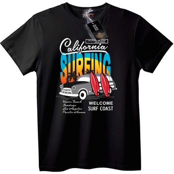 NOONEBRAND Тениска California сърфиране - 2XL, White