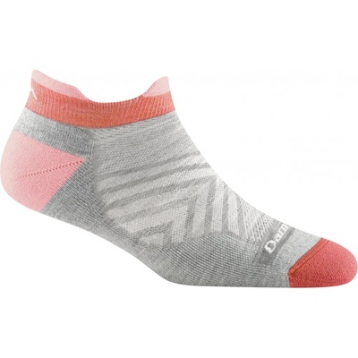 Darn Tough dámske ponožky W Run No Show Tab Ultra-Lightweight With Cushion svetlosivá