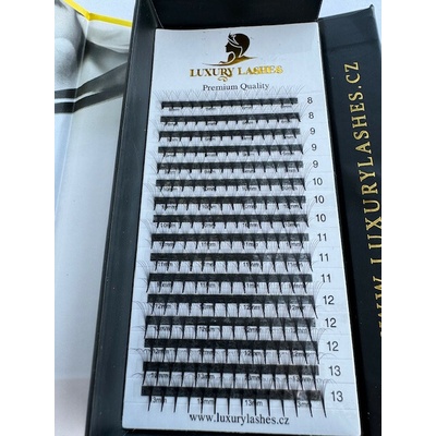Luxury Lashes Narrow 8D KNIHA Zakrivenie umelých rias: D, Dĺžka umelých rias: Mix dĺžok 8-13 mm, Hrúbka rias: 007