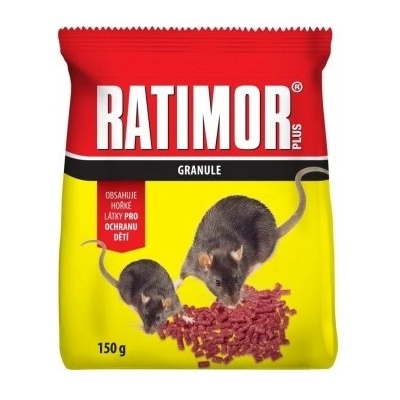 Unichem Ratimor Plus Bromadiolon nástraha na hlodavce granule 150 g