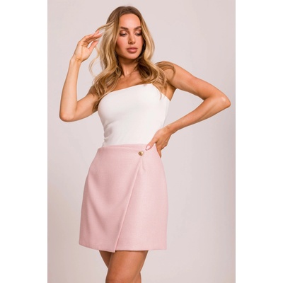 Mini trapézová sukňa M854 peach