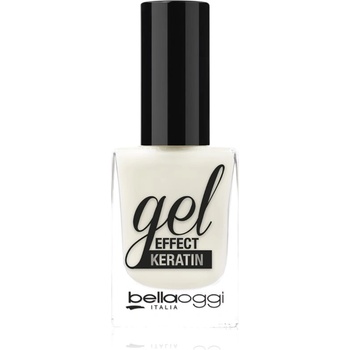 bellaoggi Gel Effect Keratin Nail Polish лак за нокти цвят Milky White 10ml