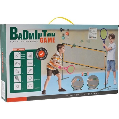 mamido Športová sada 3v1 Volejbal Badminton Disk