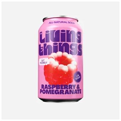 Living Things Soda malina a granátové jablko 12 x 330 ml