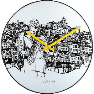 NeXtime Стенен часовник Sax City (8192)