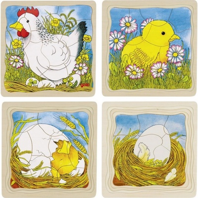 Goki sliepka vývojové vrstvené puzzle