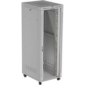 Lanberg Комуникационен шкаф Lanberg Rack Cabinet 19" Free-Standing 47U/800X1000 (FlAT Pack) With Glass Door LCD Grey V2 (FF01-8047-12SL)