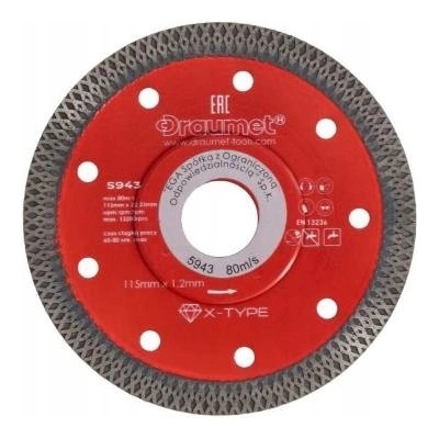 FDRAUMET diamantový kotouč X-TYPE 115x22,23x1,2 mm