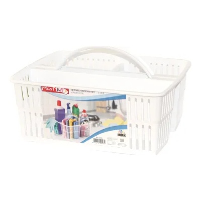 Irak plastik ИП-Органайзер за препарати с дръжка 26x34xh21cm 7.3L БЯЛ (BA-690) (0131706)