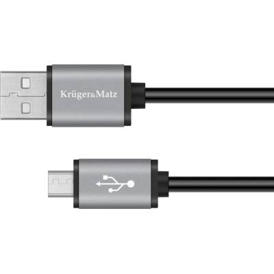 Kruger & Matz KM1236 USB/micro USB, 1,8m, černý