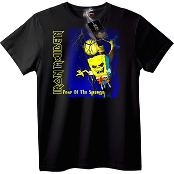 NOONEBRAND Тениска Iron Maiden Fear of the Sponge - 5XL, Black