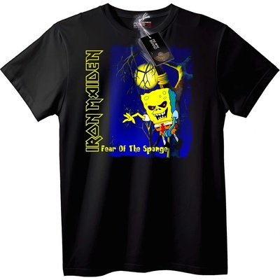 NOONEBRAND Тениска Iron Maiden Fear of the Sponge - 5XL, Black
