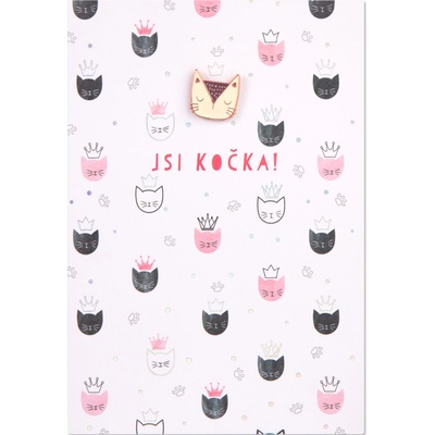 Albi Přání s broží - Jsi kočka