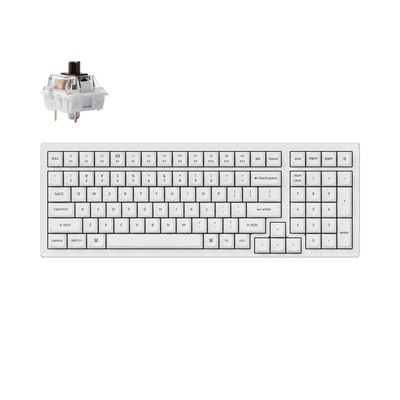 Keychron K4 Pro White Hot-Swappable Full-Size K Brown Switch (K4P-O3)