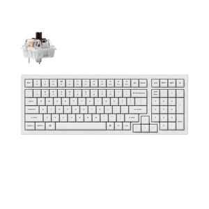 Keychron K4 Pro White Hot-Swappable Full-Size K Brown Switch (K4P-O3) Клавиатури
