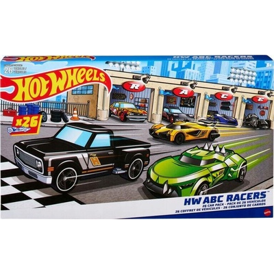 Mattel Hot Wheels ABC RACERS sada 26 autíček s písmenky