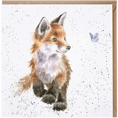 Přání Wrendale Designs "Born to be Wild ", 15x15 cm - Liška
