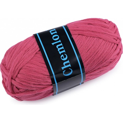 Pletací / háčkovací příze Ariadne CHEMLONKA 027 růžová, jednobarevná, 50g/250m
