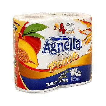 Image 1 of Agnella Агнела тоалетна хартия 3пл. 4бр-праскова (3800234422527)