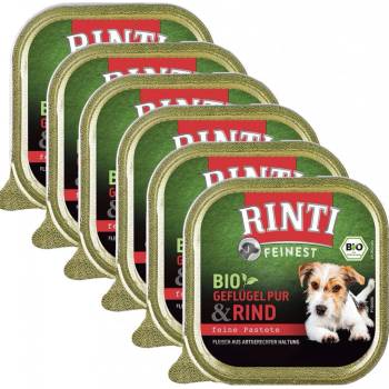 Rinti Feinest Bio Adult Dog drůbeží a hovězí 6 x 150 g