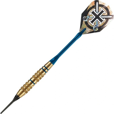 Sada soft šípok Harrows Corsair 18gr K2 modré, brass