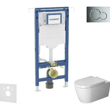 Geberit Duofix Duravit ME by Starck s tlačidlom Sigma01 SANI11CP1103
