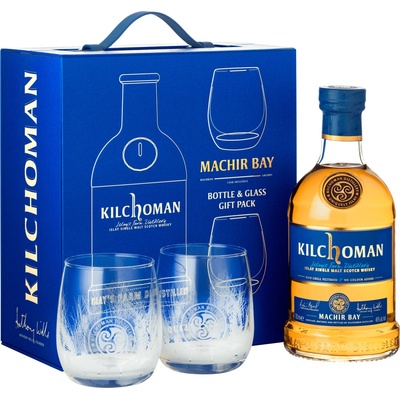 Kilchoman Machir Bay 46% 0,7 l (darčekové balenie 2 poháre)