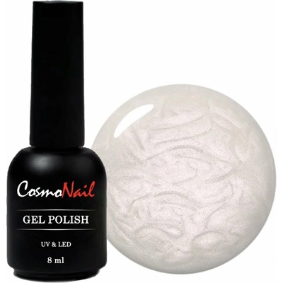 COSMONAIL gel lak Silk 006 Pure White Pearl 8 ml