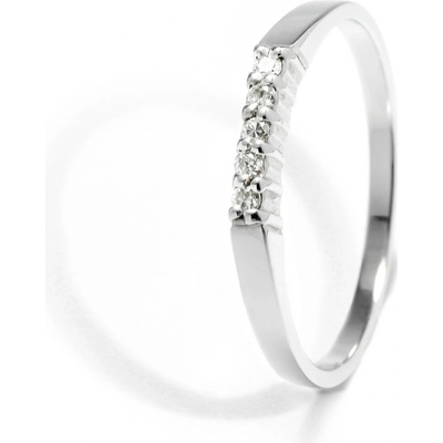 Blink-Blink Jemný diamantový prsteň z bieleho zlata 1310BDG
