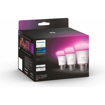 Philips Hue WACA sada 3x žiarovka LED E27 A60 6.5W múdra LED žiarovka 806 lm 2000-6500 K stmievateľná 3ks SKL000388921