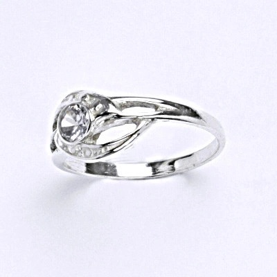 Čištín Stříbrný se zirkonem lavender T 1041