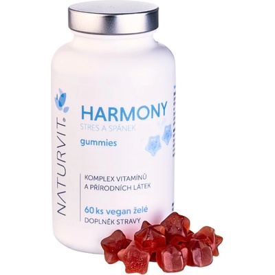 NaturVit Harmony Stop stresu a lepší spánek gumové vitamíny 60 ks