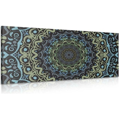 Obraz abstraktní Mandala ve vintage stylu - 200x100