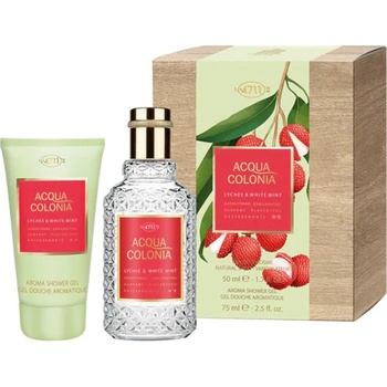 4711 Acqua Colonia Lychee & White Mint подаръчен комплект с колонна вода 50мл унисекс 1 бр
