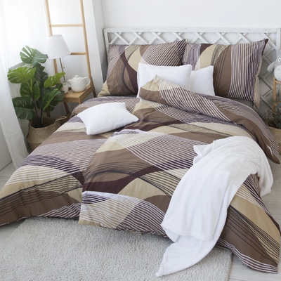 Xpose bavlna obliečky AGNES hnedé 140x220 70x90