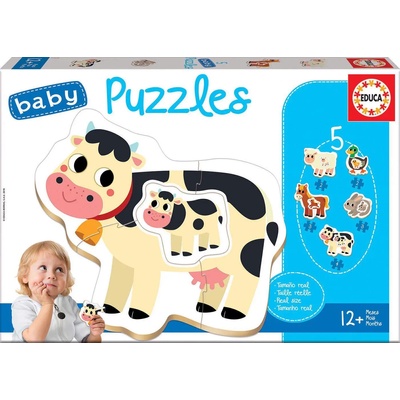 Educa - Puzzle 4in1 Baby Animals - 1 - 39 piese