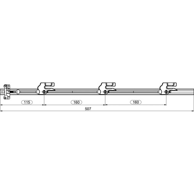 Lehmann Tyč SVS3 V výkres 18-2419-010 dĺžka 507mm