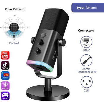 Image 1 of FIFINE MICROPHONE Ampligame AM8 black