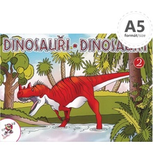 Omaľovánka A5 Dinosaury