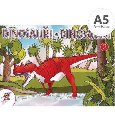 Omaľovánka A5 Dinosaury