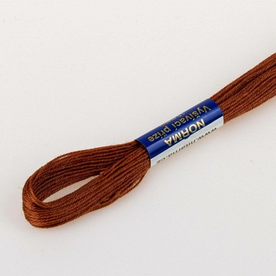 Niťárna Česká Třebová Niťárna Vyšívací příze NORMA / BAVLNKA 7182 hořčicová, jednobarevná, 1,5g/15m