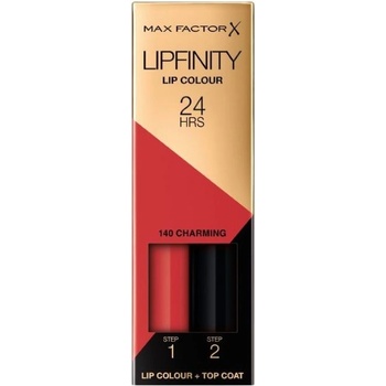 MAX Factor Lipfinity Дълготрайно течно червило, 140 Charming, 2.3 ml