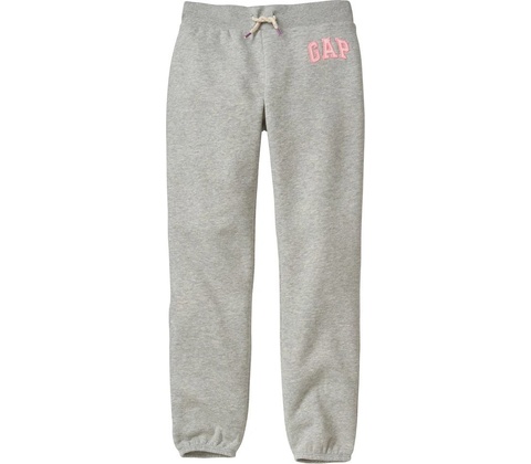 GAP Detské tepláky s logom Sivá