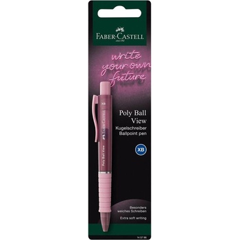 Faber-Castell Химикалка Poly Ball View, цветове асорти, в бл (1005100159)