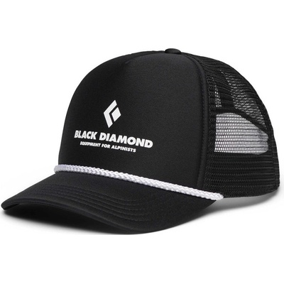 Black Diamond Flat Bill Trucker Hat Farba čierna