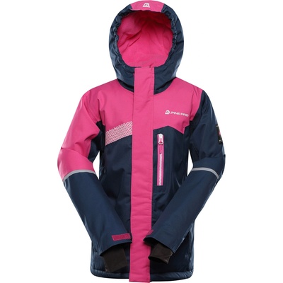 Alpine Pro Детско ски яке с мембрана ptx сняг ALPINE PRO DEARO 2 фуксия федора ALPINE PRO | Rozov | Момичешки | 92-98