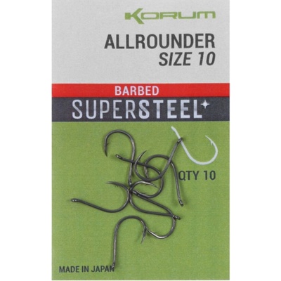 Korum Allrounder Hooks Barbed vel.8 10 ks