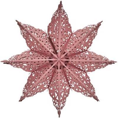 Коледна декорация Clip звезда 40 см цвят пепел от рози (206121036)
